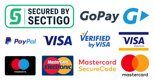 Hugo Mode Website Sicherheit Logo und Zahlungsmethode Logo